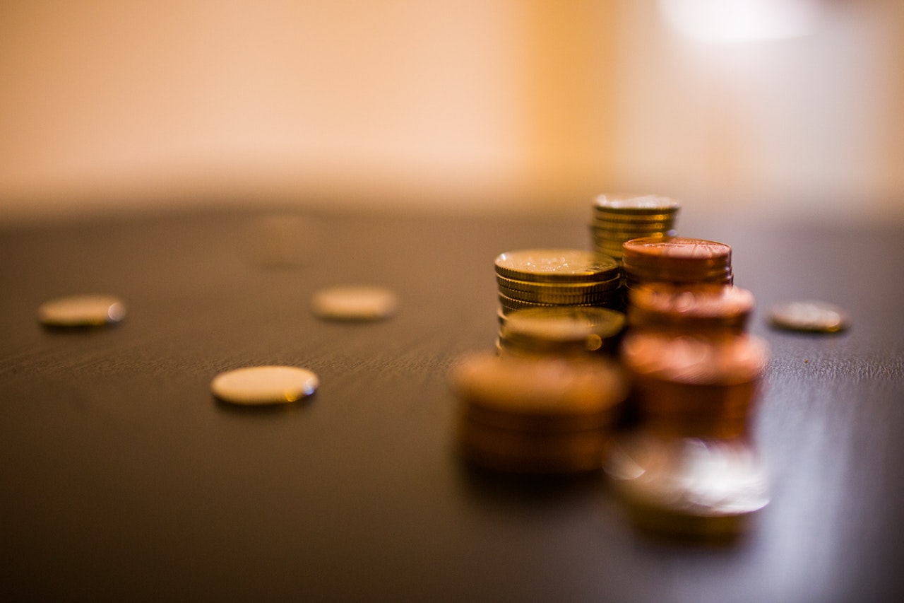 stacks of coins